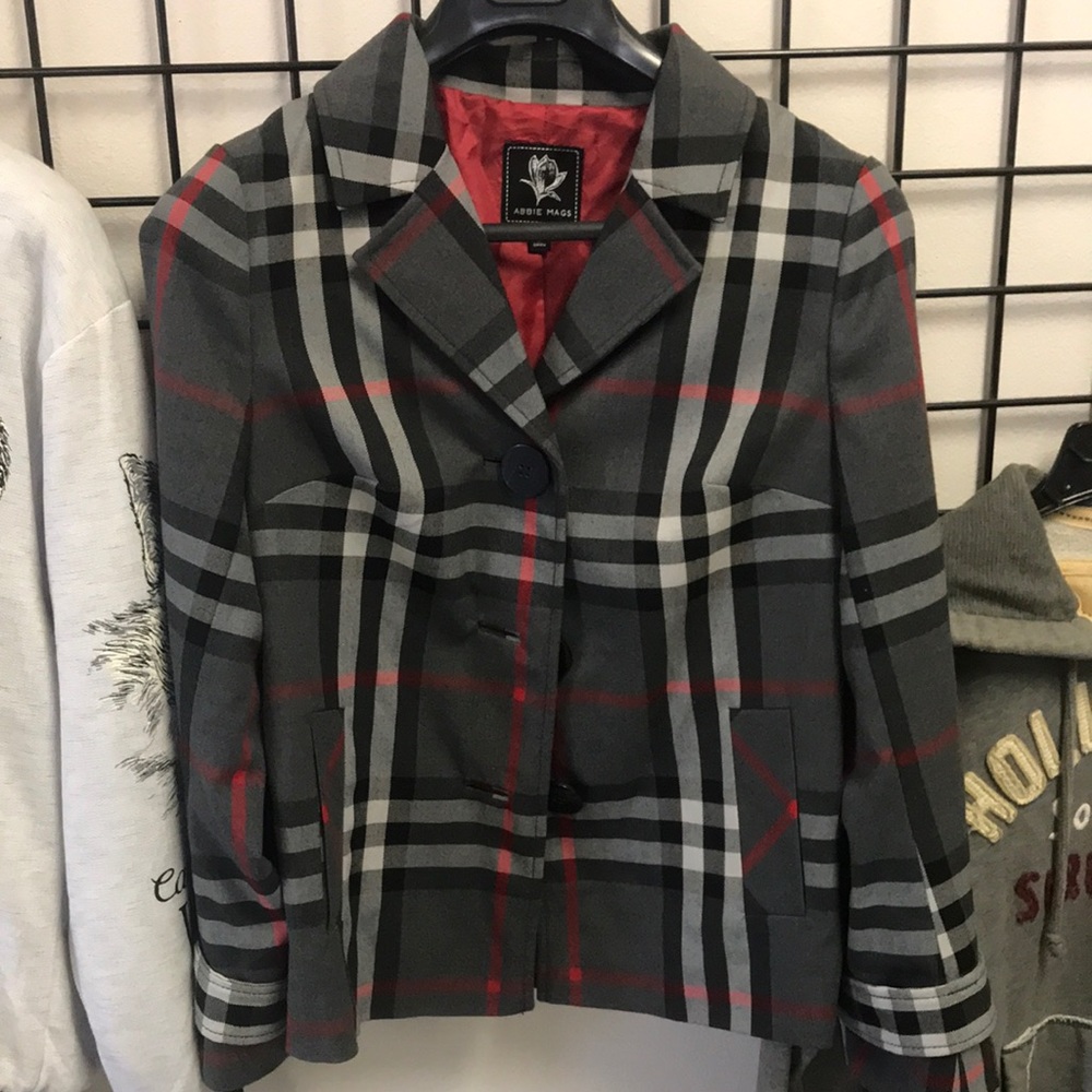 Abbie Mags Grey Jacket - Size Small